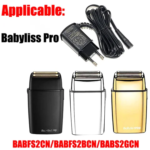 Compatible con Babyliss Pro Afeitadora profesional BABFS2CN/BABFS2BCN/BABS2GCN Cargador Adaptador de corriente Accesorios para cortadora de cabello