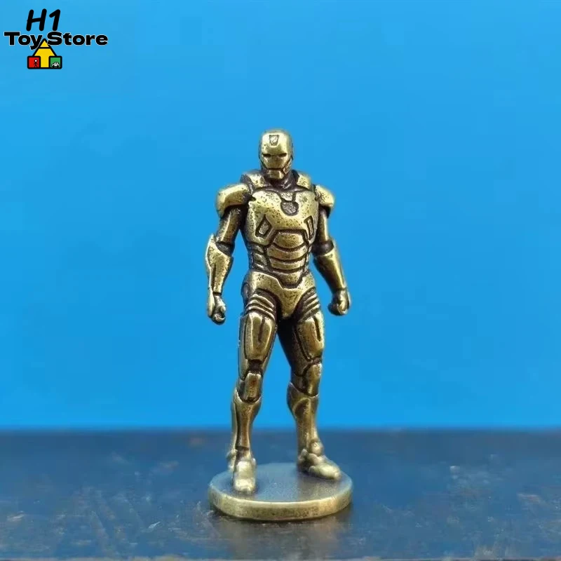 

Solid Brass Iron Man Miniature Figure Marvel Avengers Collectible Statue High-Detail Model for Diorama & Display Boy Gift