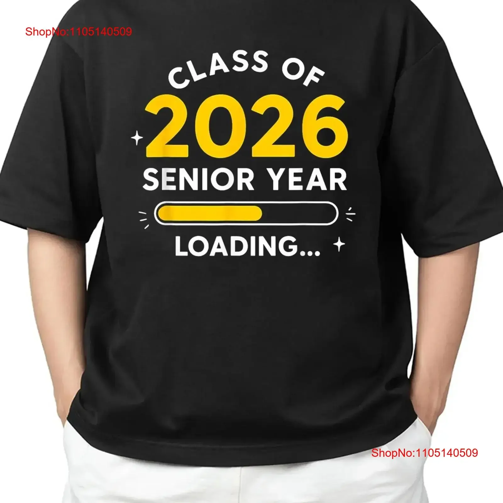 

Футболка Senior Year Loading Graduation 2026 подходит для S 4XL, винтажная, растянутая, универсальная, модная, дышащая, мягкая