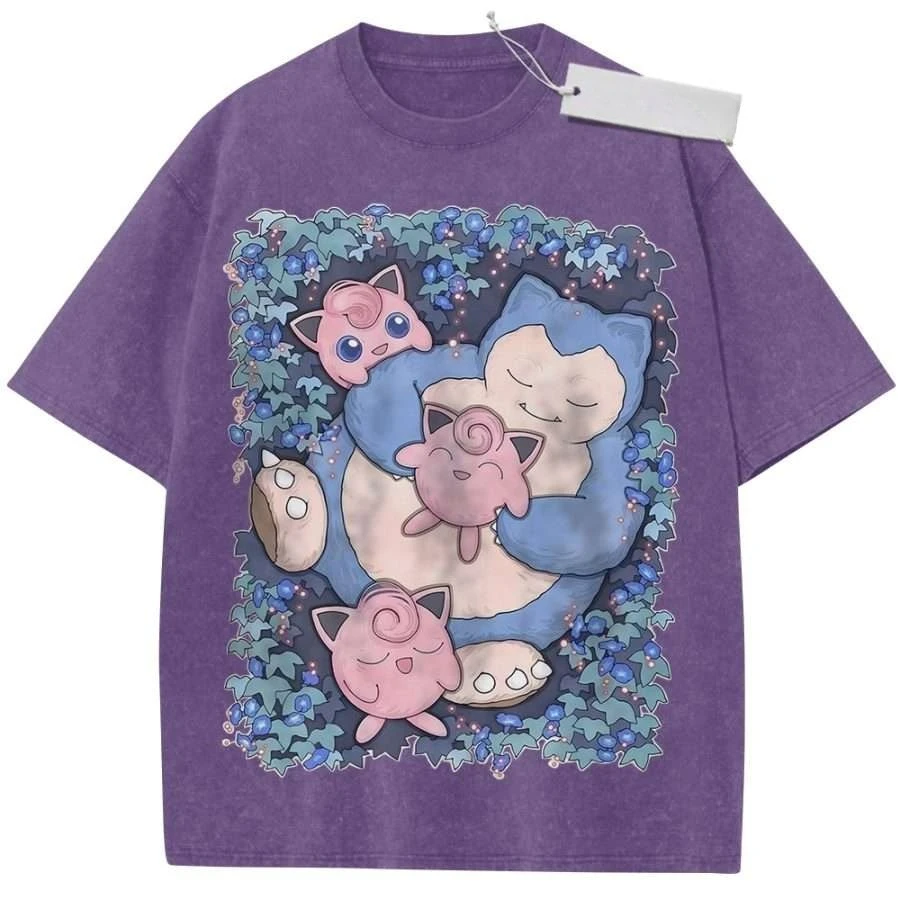camiseta-esportiva-camiseta-de-manga-curta-camiseta-roxa-unissex-100-algodao-lavada-vintage-estampa-pokemon-anime-jigglypuff-snorlax