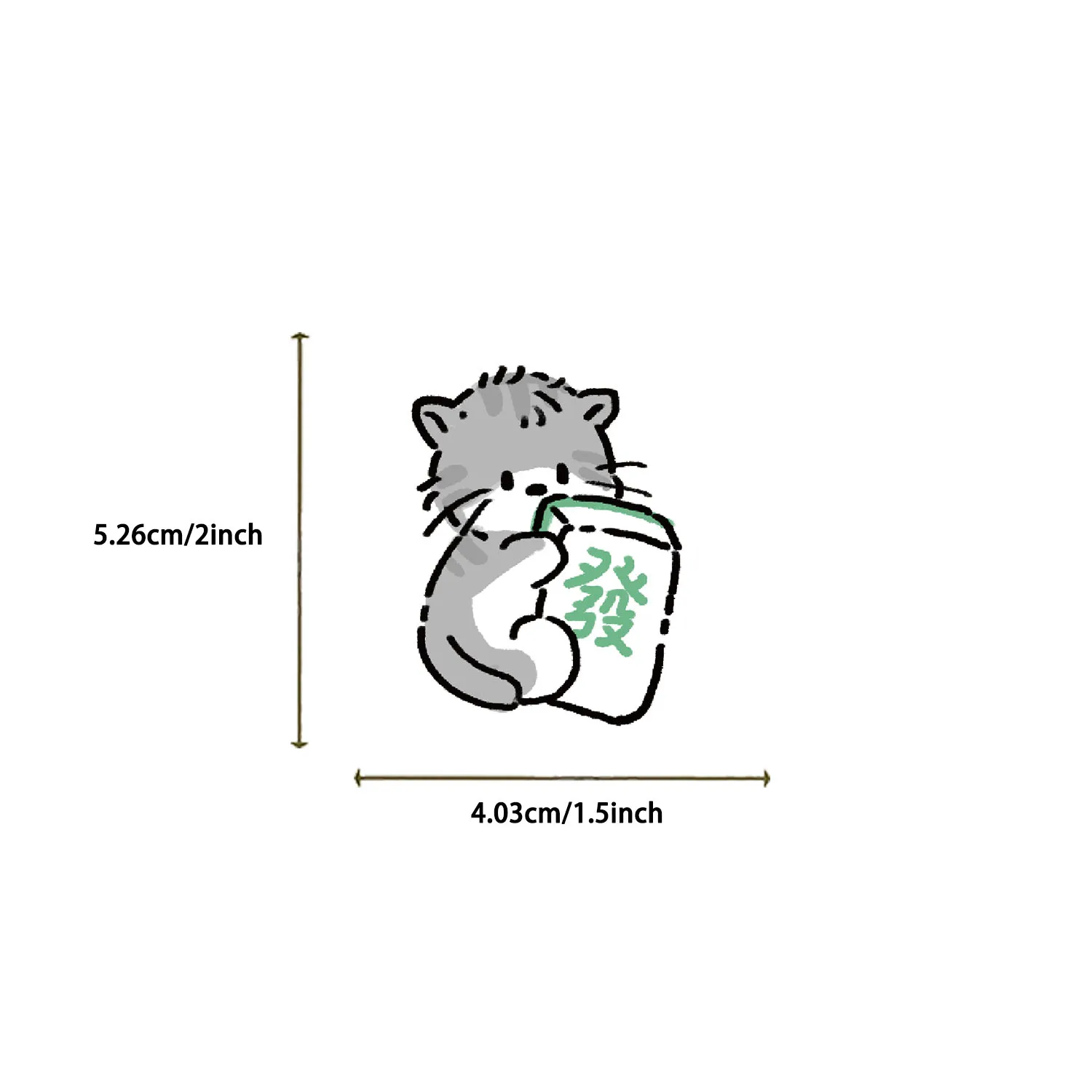 60pcs Kitten Diary Stickers suitablefor Notebook computer Luggage  Refrigerator skate boards phone cases sticker