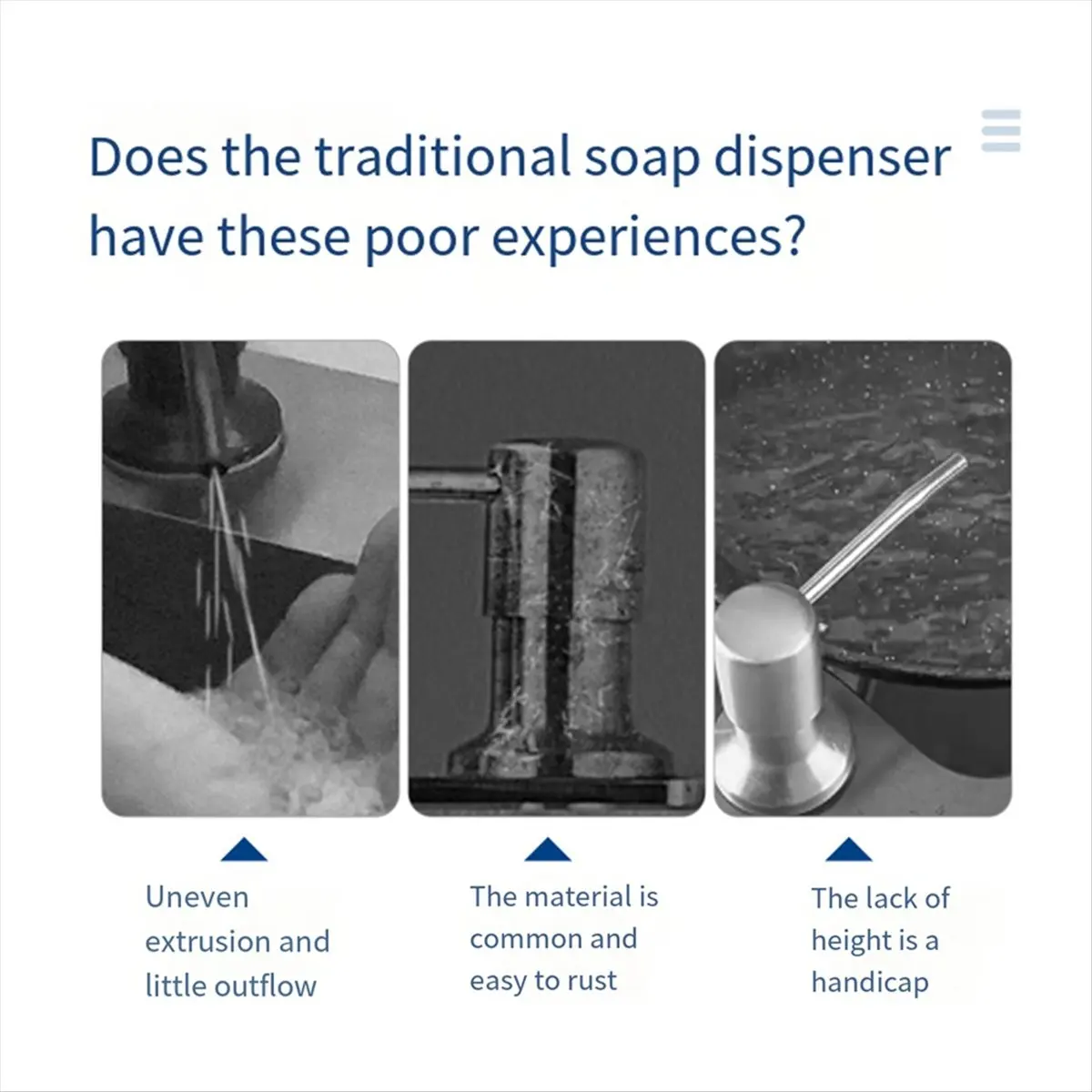 [Greatitem]Soap Dispenser for Kitchen Sink and Extension Tube Kit, 40Inch Silicone Tube Connect to the Soap Bottle Directly