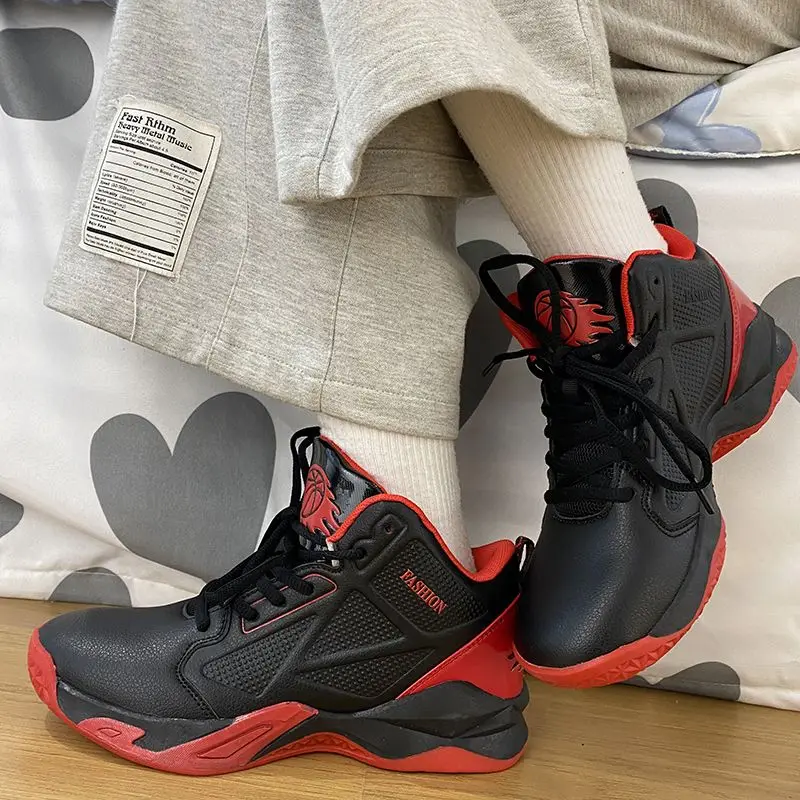 

Professional Men's Basketball Shoes Non-slip High Top Sneakers Competition Training Shoes Wear-resistant Basketball Boots