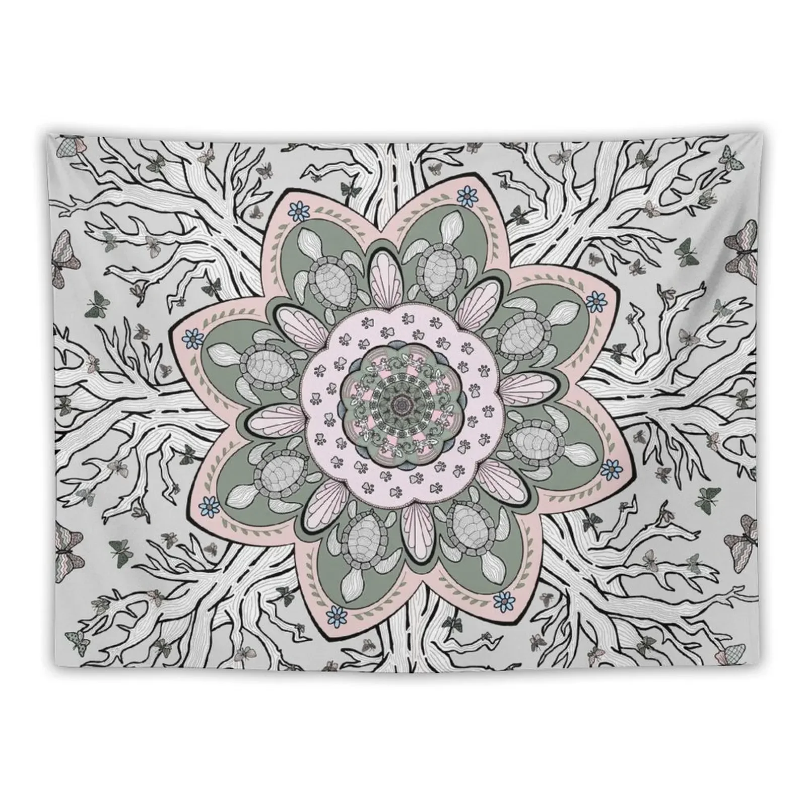 

Animal Mandala Tapestry Aesthetic Room Decoration Room Decoration Korean Style Wall Hanging Room Decor Cute Tapestry