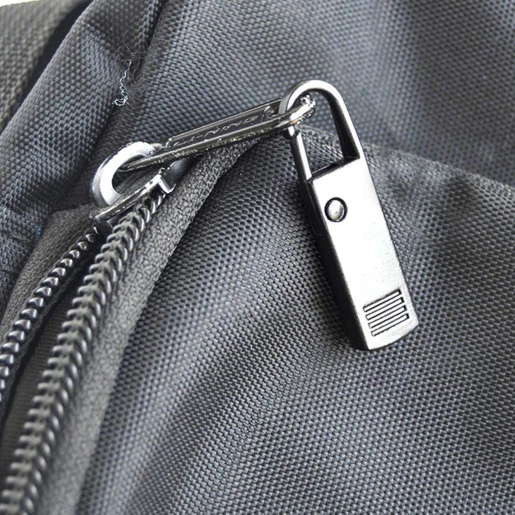 

8pcs Zipper Black Replacement for Jacket Backpack Suitcase Purse Repair Kit Fixing Zipper Puller Metal