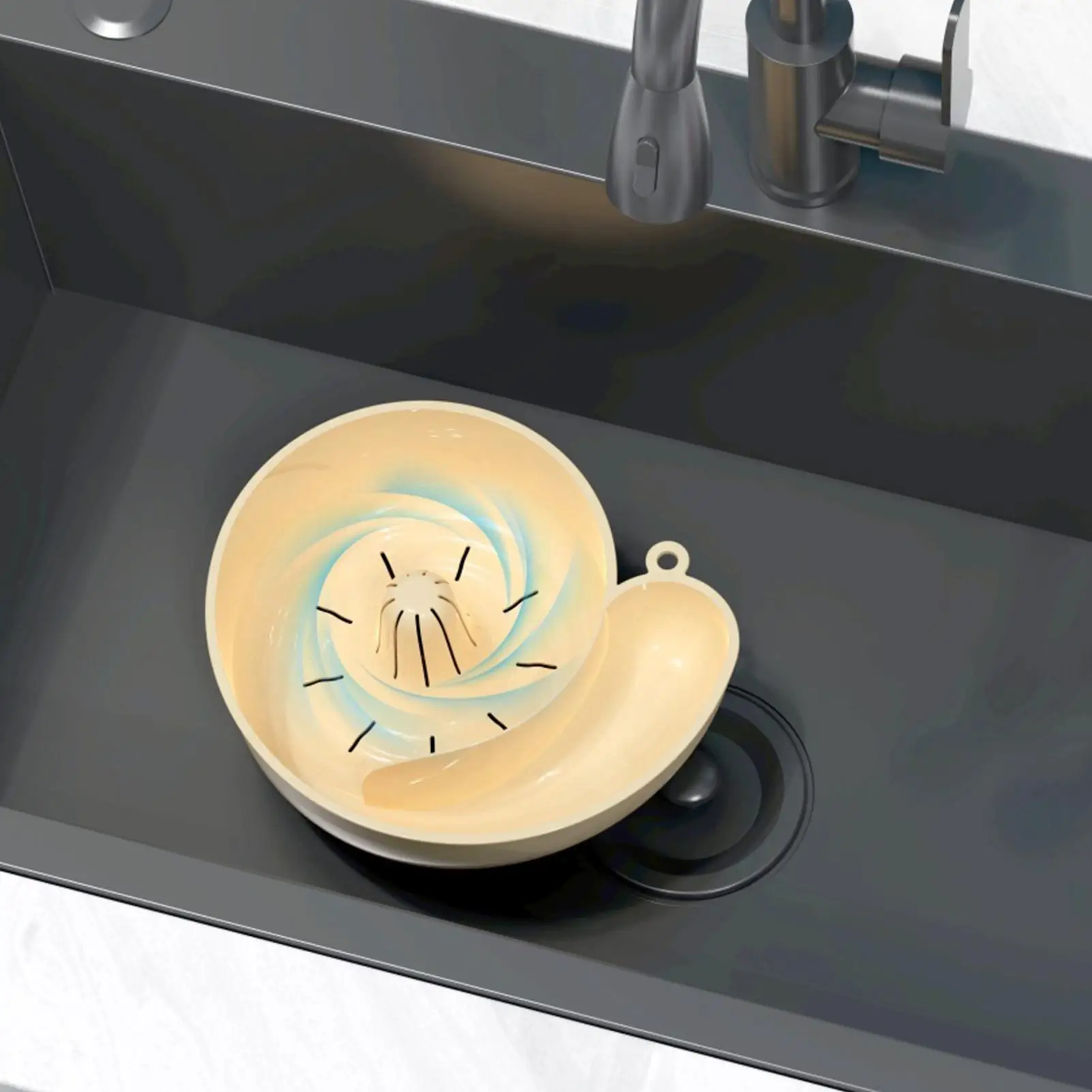 Vegetable Washing Basket Snail Shape Drain Automatic Cleaning Basket Fruit Plate Filter Fruit Washing kitchens accessories - Image 6