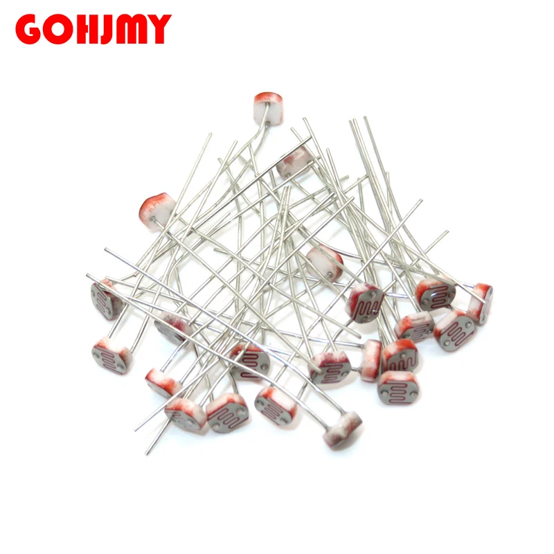 20PCS LDR Photo Light Sensitive Resistor Photoelectric Photoresistor 5528 GL5528 5537 5506 5516 5539 5549 GL12528 For Arduino
