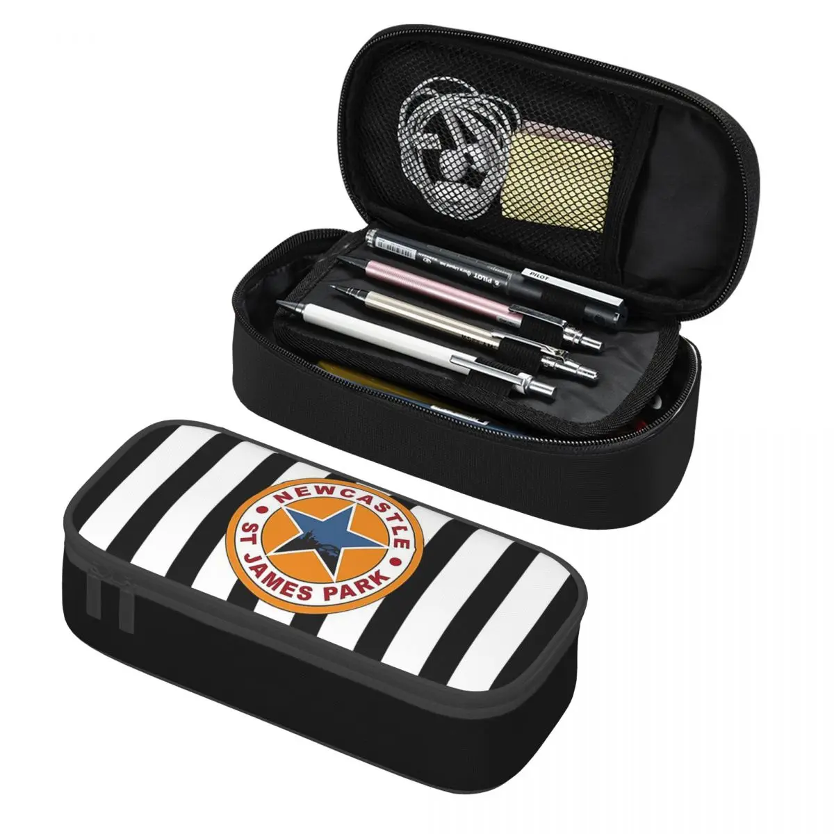 Magpies Newcastle - Newcastle Magpies مقلمة ذات سعة كبيرة وحقائب أقلام وحقيبة أقلام رصاص للأولاد والبنات والطلاب في المدارس
