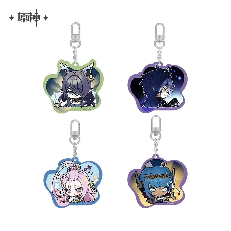 

Official Genshin Impact Licensed Anime Chibi Sticker Series Game Merchandise Acrylic Keychain - Nod-Krai Decorative Gift