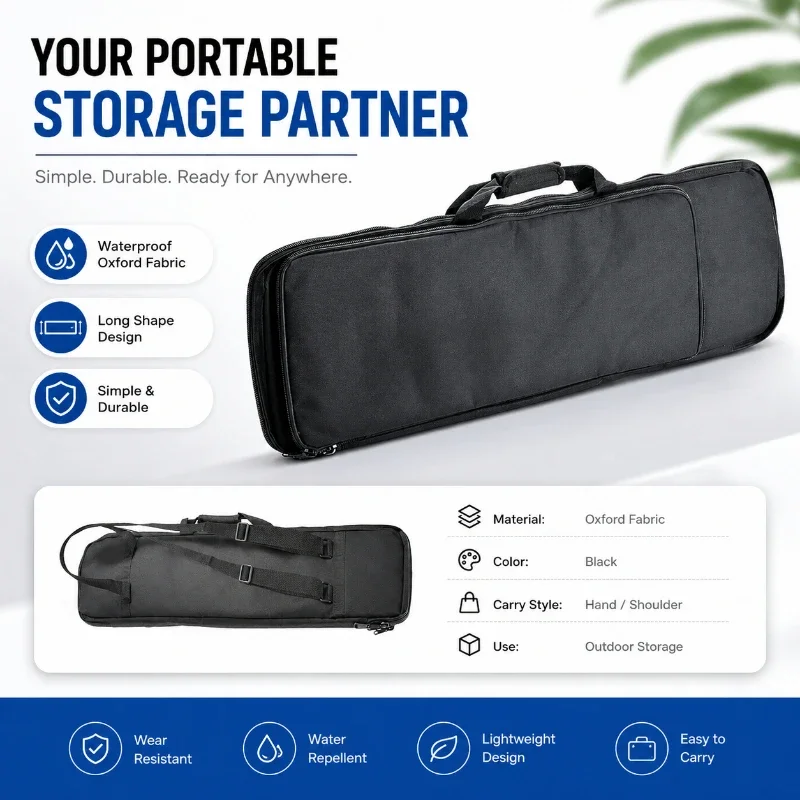 Outdoor Long Accessories Carry Bag Portable Waterproof Handbag Single Shoulder Backpack For Fishing Tripod Equipment