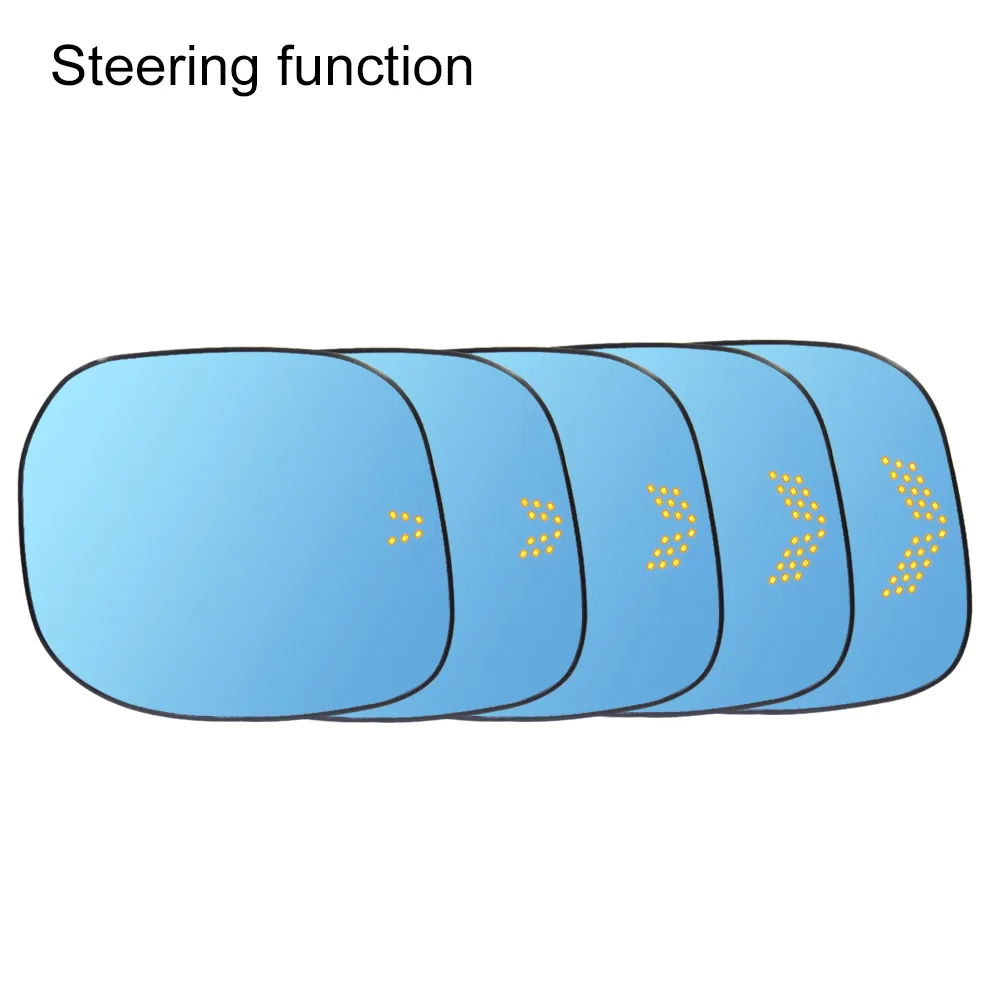 For Honda N-BOX JF3.4 LED Car Rearview Mirror Steering Turning Anti-glare Heating Blue Glass Wild Angel View Car Accessrios