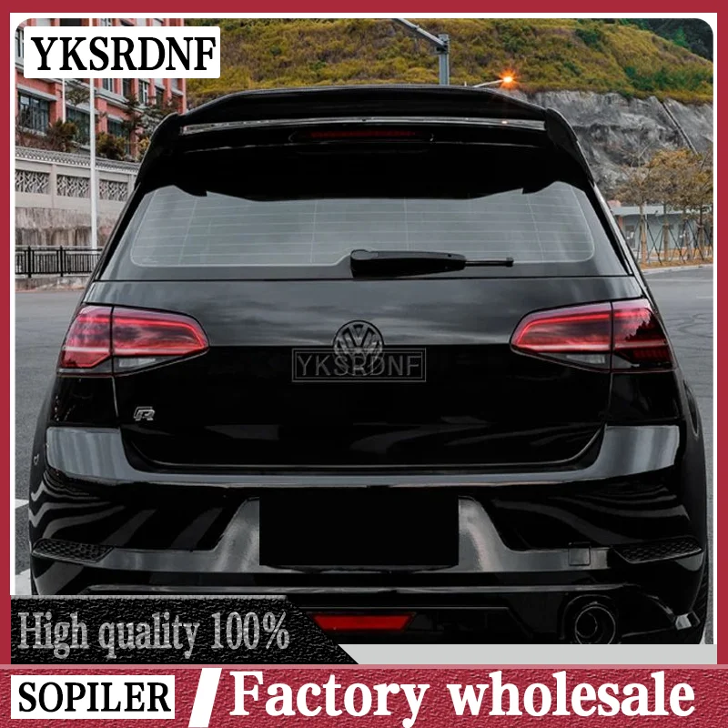 Carbon Fiber CAR REAR WING TRUNK LIP SPOILER FOR Volkswagen GOLF7 MK7 GTI or R 2014 2015 2016 2017 2018 Aspec Style