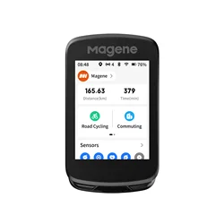Magene GPS Bike Computer C606V2 Navigation Speedometer Cycling Stopwatch Odometer Trainer Bicycle Light WiFi Bluetooth Ant
