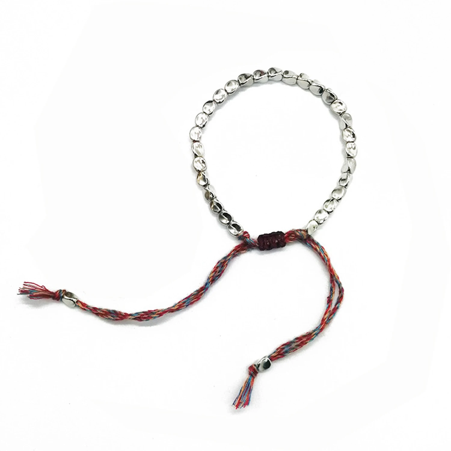 

1 PC Handmade Copper Beads Lucky Rope Bracelet Men Women Buddhist Braided Protection Bangle Jewelry Gifts