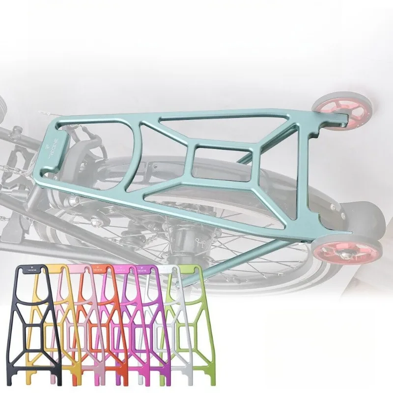 

Aluminum Alloy Folding Rear Rack CNC Lightweight Stable Easy Install Hollowed-out Bicycle Luggage Carrier Bicycle Accessories