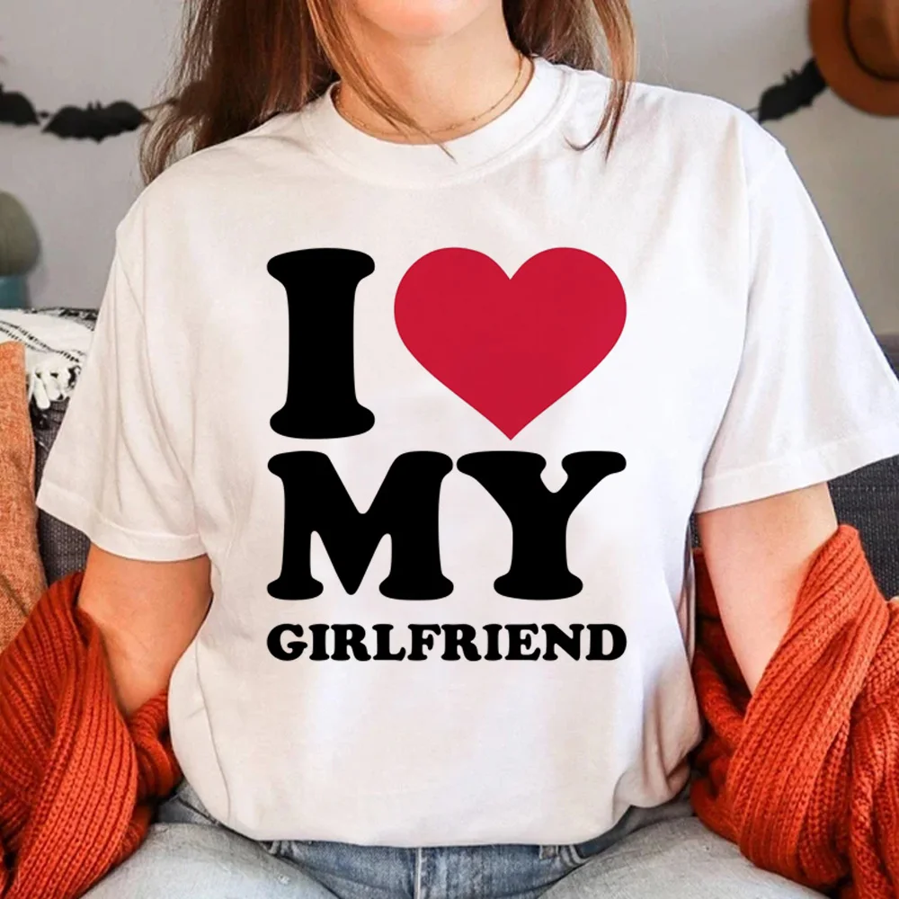 

i Love My Girlfriend t shirt women manga t-shirts female y2k streetwear harajuku clothing