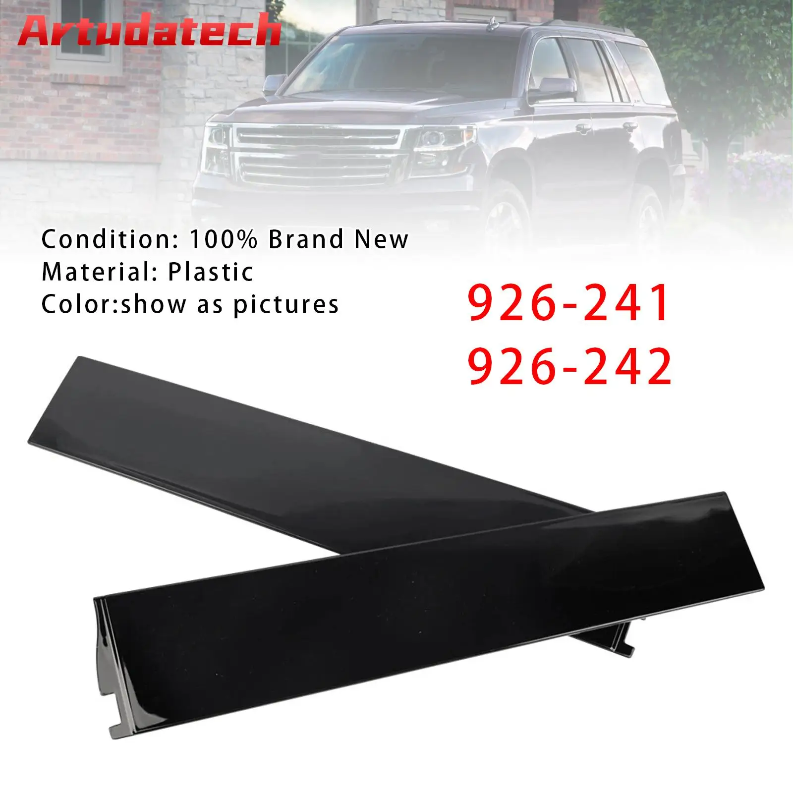 

Artudatech Left+Right Door B Pillar Trim For Chevy Tahoe GMC Yukon Suburban 2015 2016 2017 2018 2019 2020