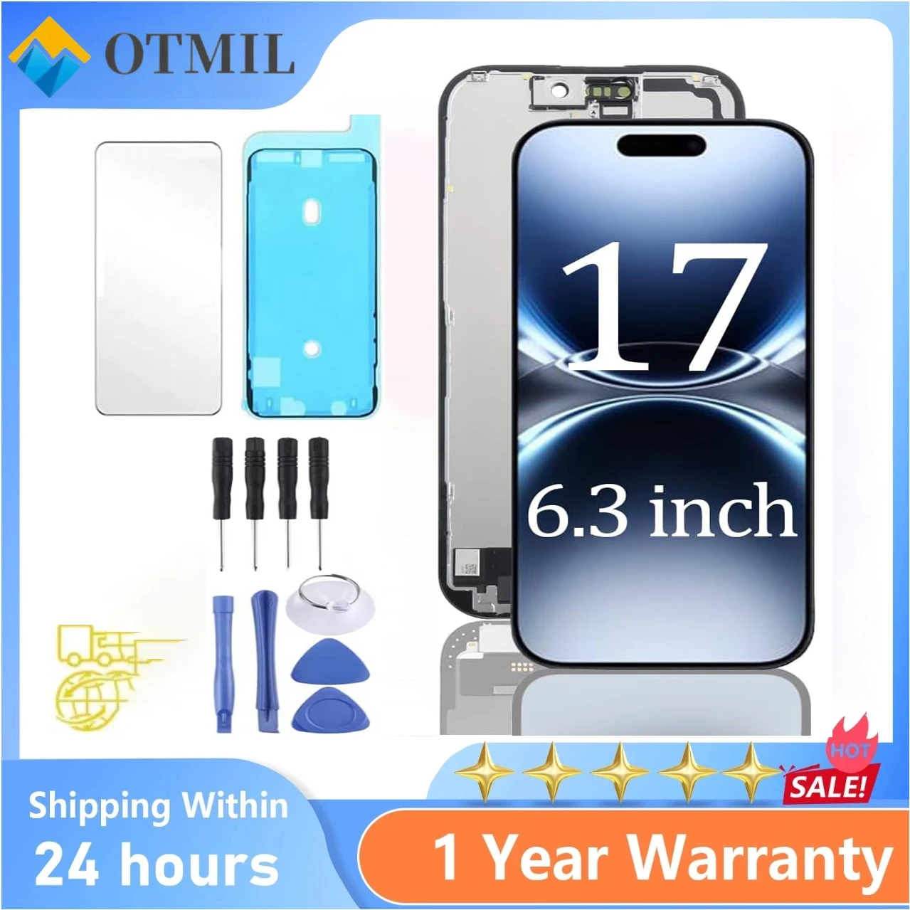 OLED Pantalla For IPhone 17 LCD Display Touch Screen Digitizer Assembly For IPhone 17 LCD Replacement With 3D Touch
