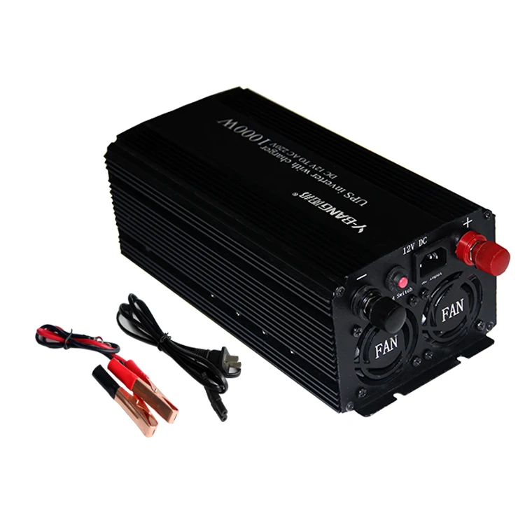 1000W 2000W 3000W UPS Pure Sine Wave Power Inverter 12V/24V 48vV To 110V 220V DC To AC Off Grid Power Inverter With Charger