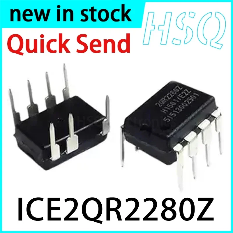5PCS New 2QR2280Z ICE2QR2280Z DIP-7 Power Management Chip Available in Stock for Direct Purchase