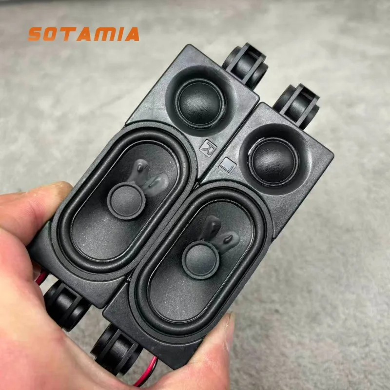 

SOTAMIA 2PCS Audiophile Mini Two Way Passive Speaker Speaker 6 Ohm 10 Watt DIY Desktop Mini Passive Audio Home Theater