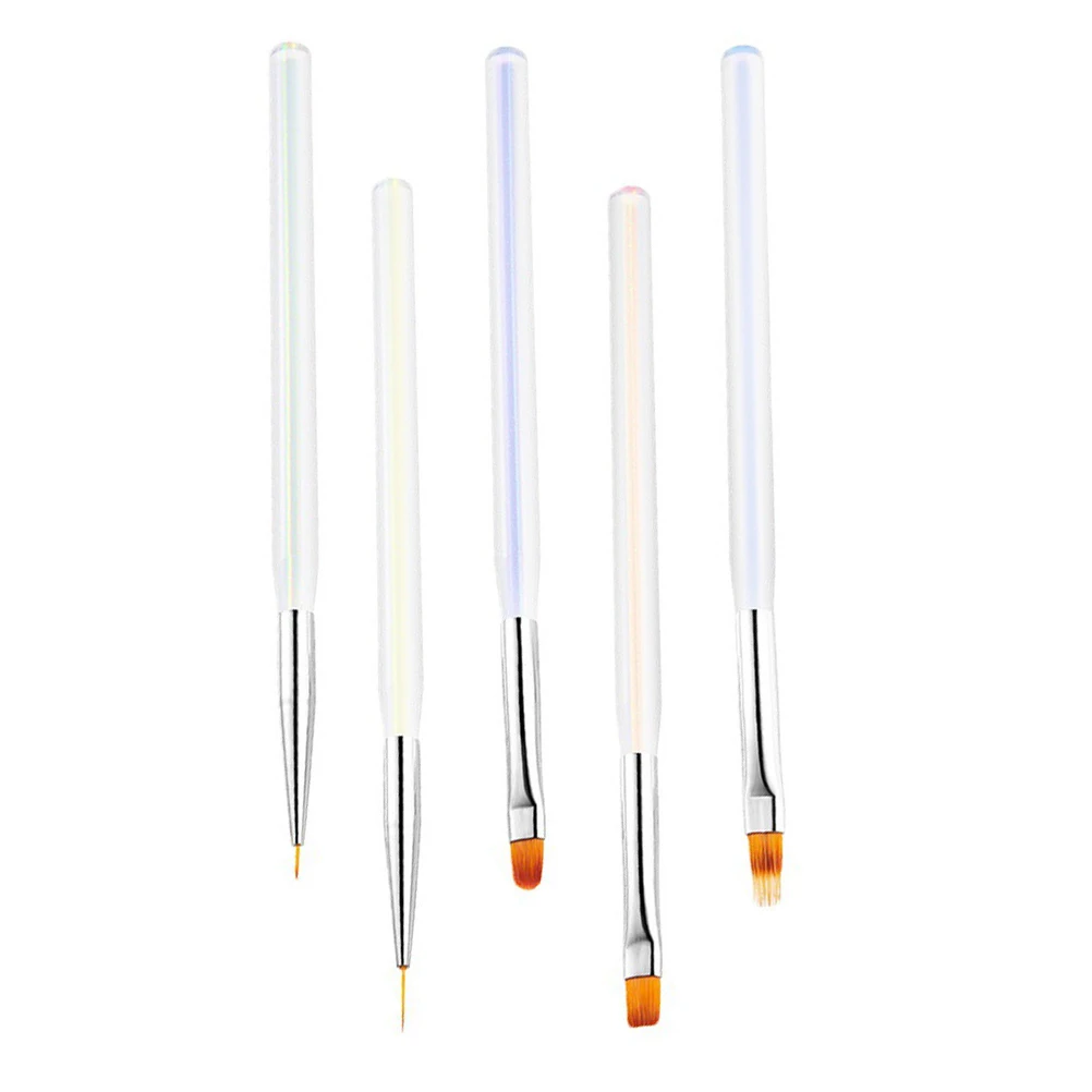 

5 Pcs Gel Light Painted Pen Set Nail Brush Art Brushes Acrylic Nails Decoration Printing