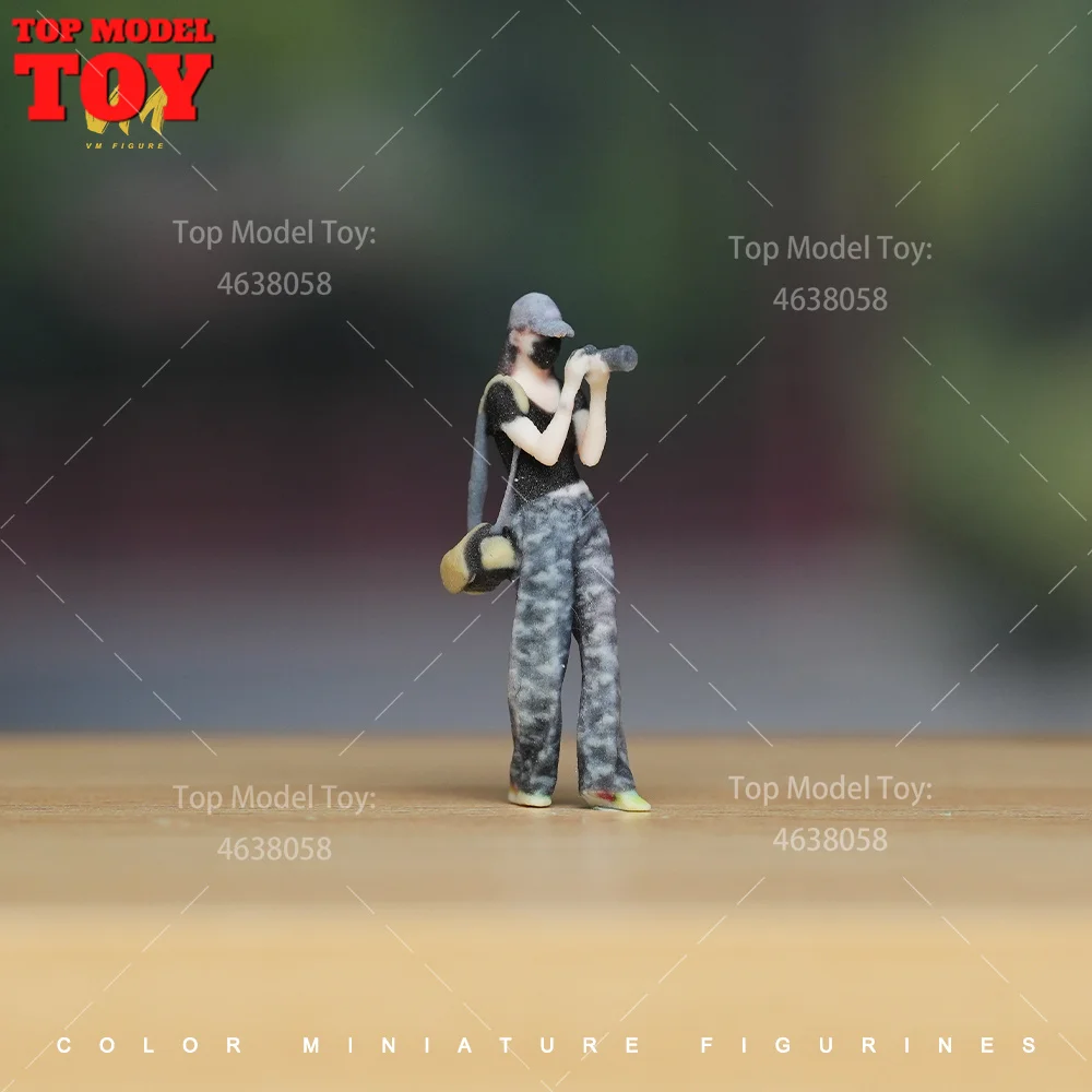 1/64 1/87 1/43 1/24 1/18 Scale Photographer Take a Photo 3D Print Female Male Scene Props Figures Model For Cars Vehicles Toy