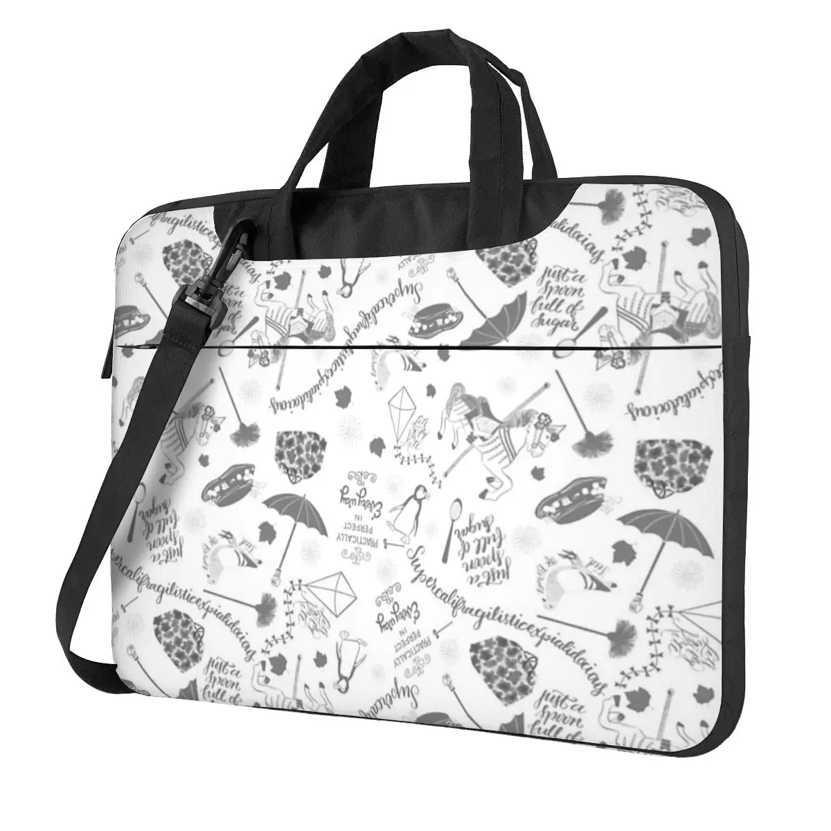 Mary Poppins Crossbody Laptop Bag Case Computer Bag Resistant Protective Notebook Pouch for Macbook Pro Lenovo