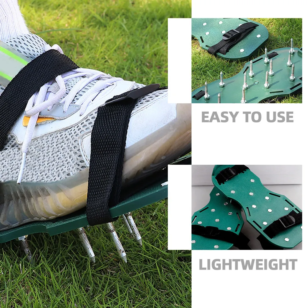 16Pcs Professional Lawn Aerator Shoes Straps Nylon Strong Hold for Spike Shoes Grass Aerating Gardening Soil Loosening Patio