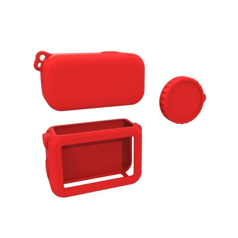

ABMF-For OSMO NANO Camera Shockproof Silicone Case- Impact Resistant Protective Cover For Coverfor Travel And Outdoor Use Red