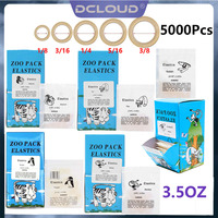 5000Pcs/Box Dental Orthodontic Latex Rubber Bands Traction for Braces Tooth Correction Elastic Ligature Rings Dentist Materials