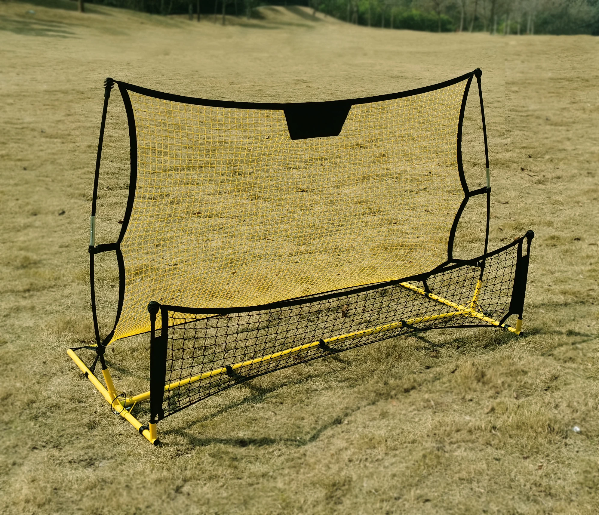 Portable Soccer Trainer Rebound Wall Colour Cusmtomaiztion Detachable Double Side Kids Football Training Equipment