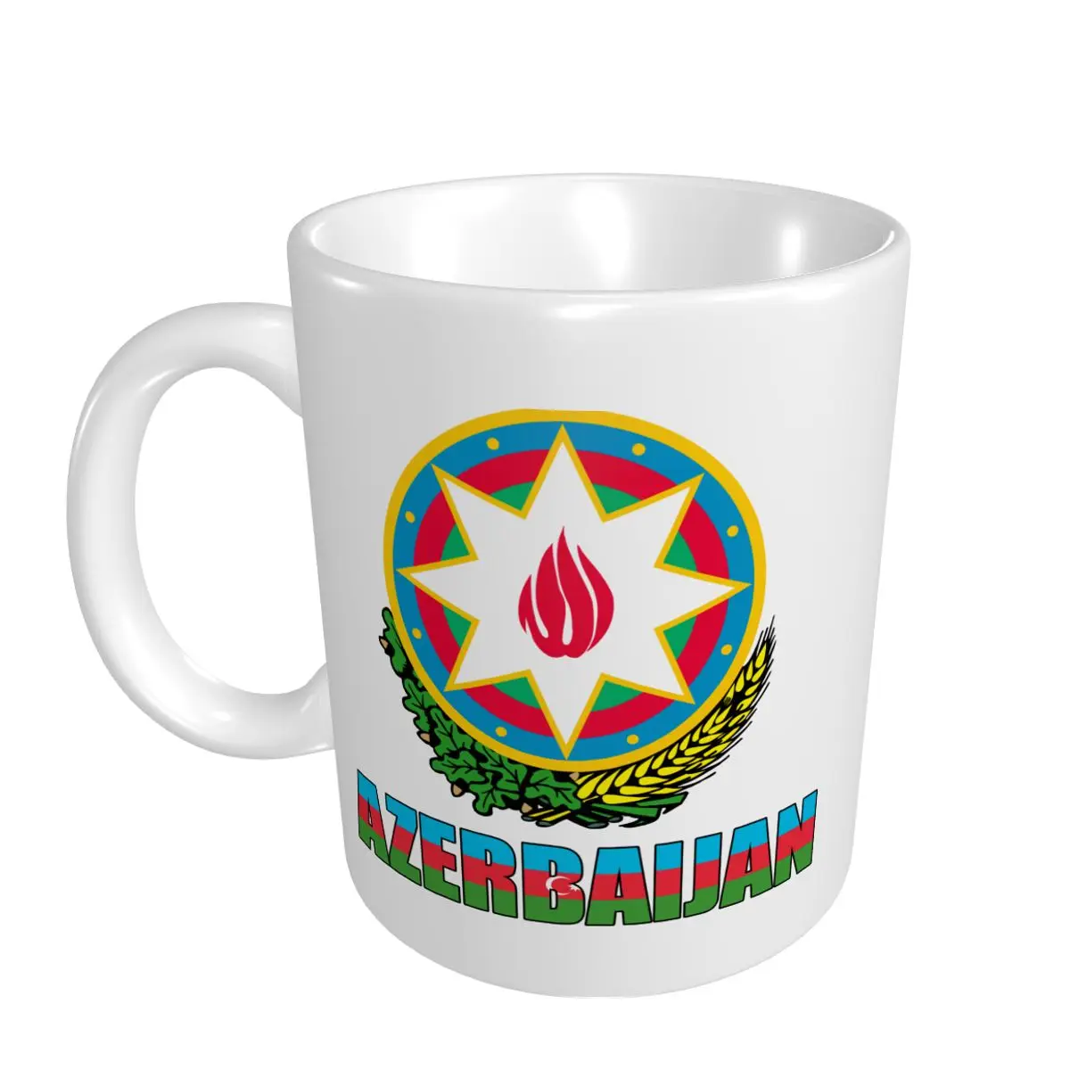 Mark Cup Mug Azerbaijan Letter Flag Emblem Coffee Mugs Tea Milk Water Cup Travel Mugs For Office Home