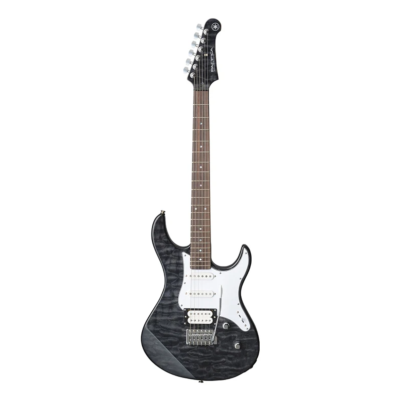 

Yamahas PAC212VQM Translucent Black Beginner Introductory Rock Electric Guitars