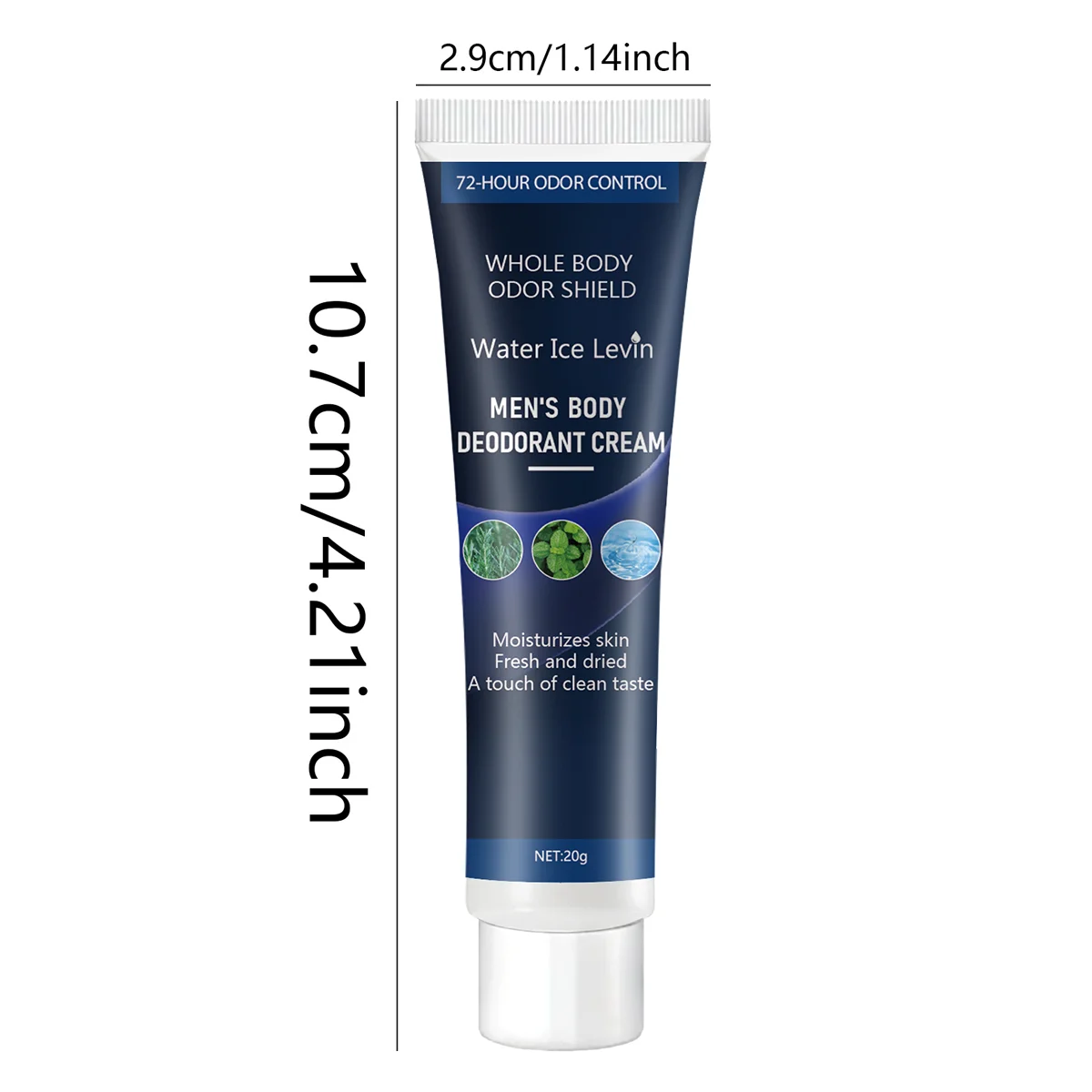 Private Deodorant Cream: Plant Extracts, Deodorizes, Refreshes the Skin, Keeps It Soft and Long-Lasting - Men's Personal Hygiene Care