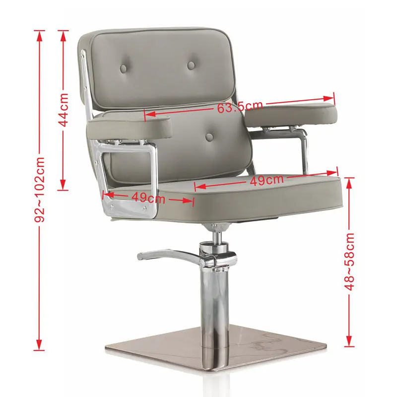 Durable 360 Swivel Barber Chair Spa High Back Salon Chair Light Luxury Large Capacity Sedia Parrucchieri Beauty Salon Furniture