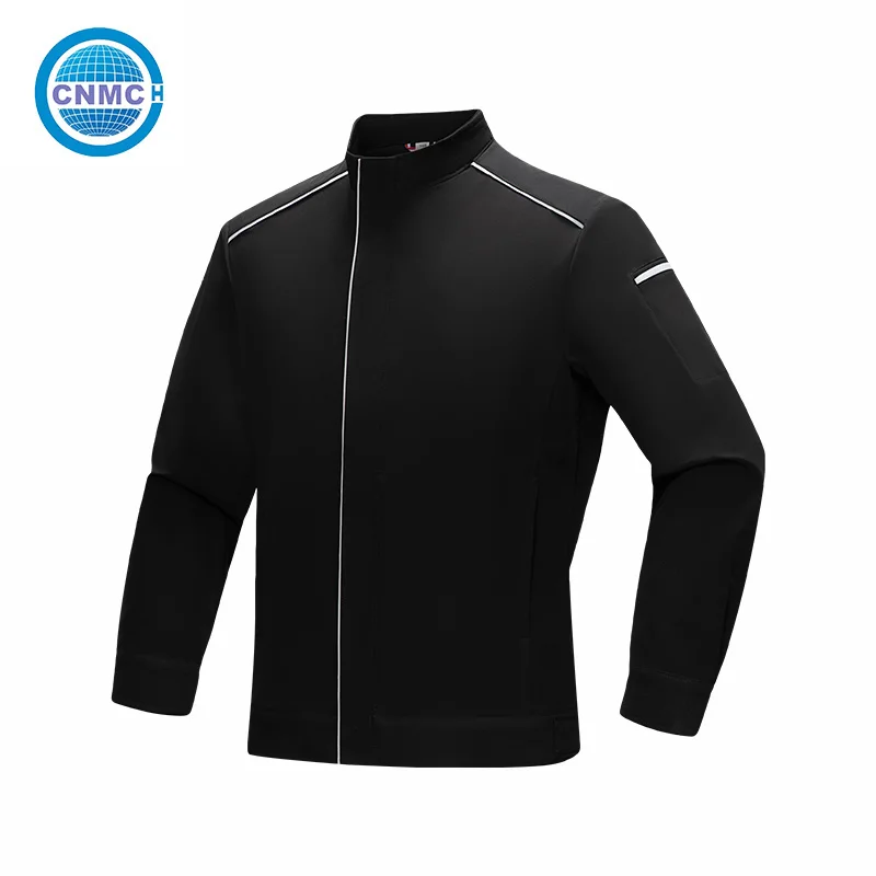 Anti-static Full Dull Polyester Composite Knit Work Coverall Electronic Factory Assembly Line Construction Protective Uniform
