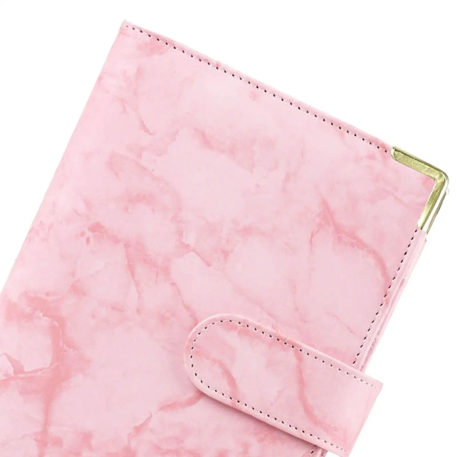 Notebook Binder with Label Stickers for Cash Bills Budgeting Expense Saving White