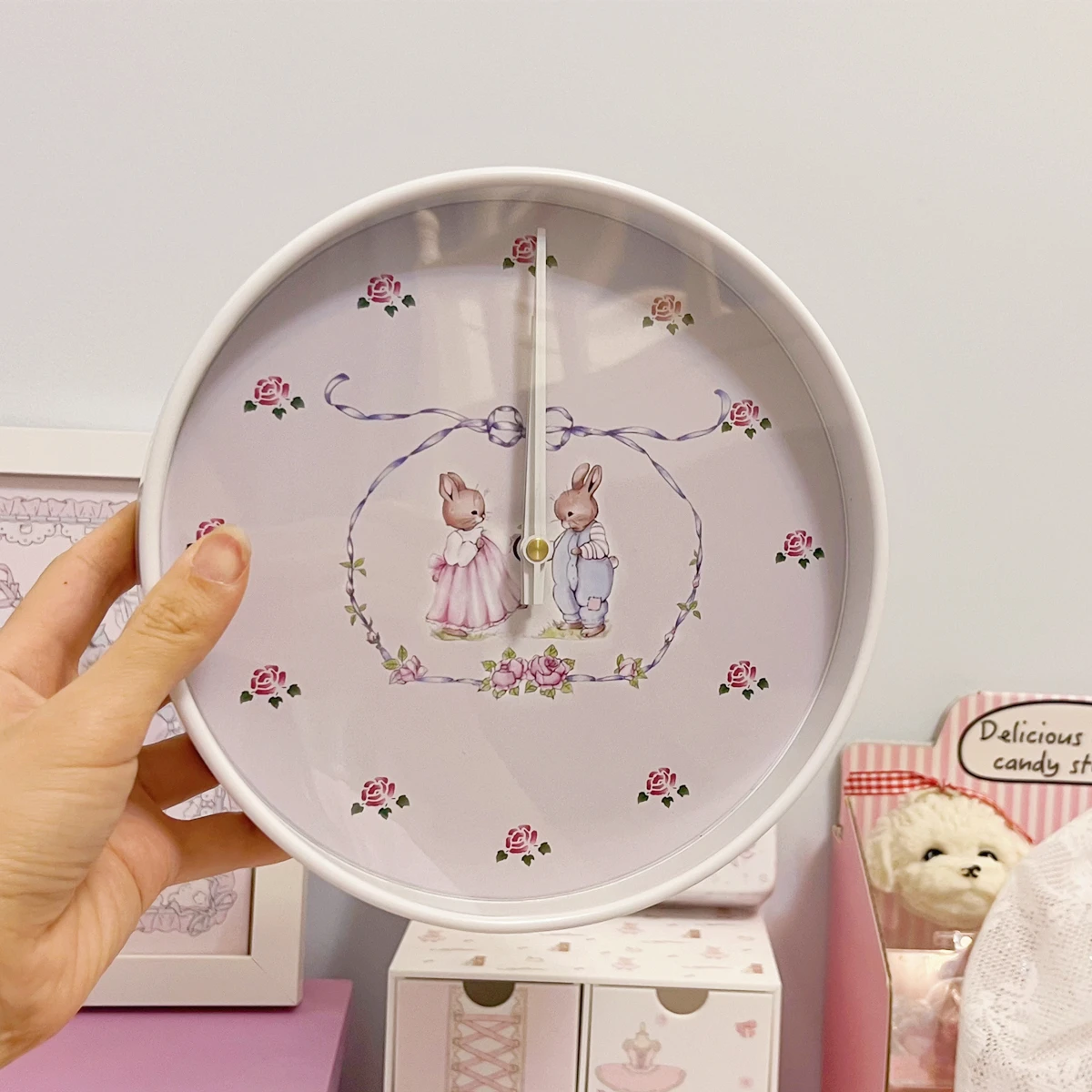 Creative Modern Acrylic Wall Clo Cartoon Indoor Home Decorations Single Piece Non-Two-Sided Battery Powered