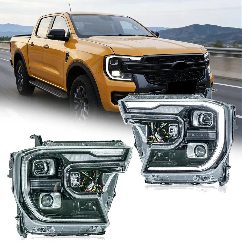 

Car Headlights For Ford Ranger Raptor T9 2022-2023 LED Car Lamps Daytime Running Lights Dynamic Turn Signals Car Accessorie