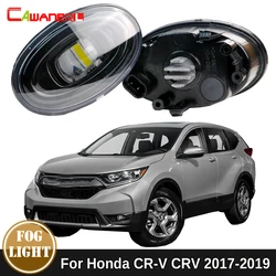 2 Pieces 30W H11 Car Front Bumper LED Fog Light Assembly DRL 6000LM 12V White Yellow For Honda CR-V CRV 2017 2018 2019