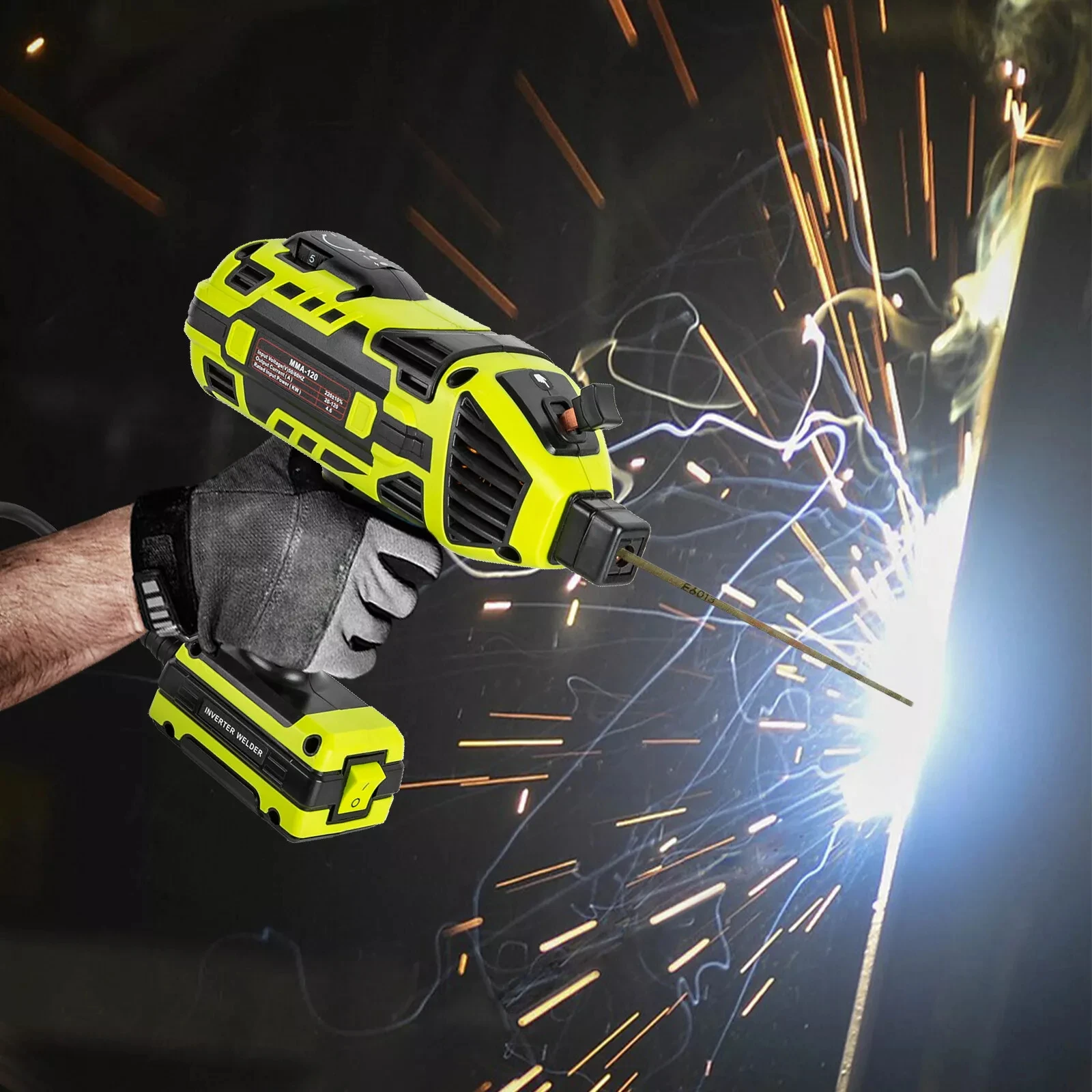 

DIY Upgraded Welding Machine 4600W Handheld Electric Portable ARC Welder Gun
