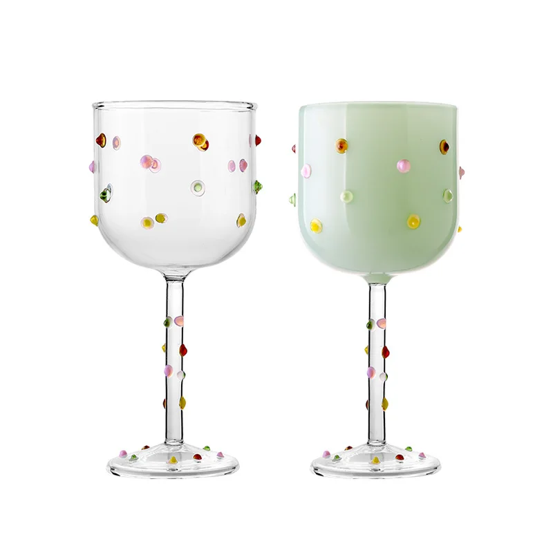 Colored Sugar Bean Glass Wine Glasses, Wine Whisky Champagne Glasses, Cocktail Glass Cup, Bar Wine Utensils, Party Tall Glasses