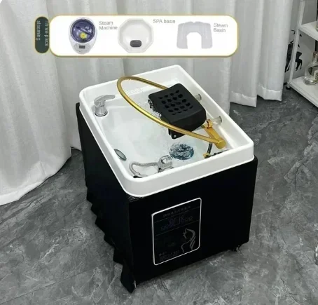 2024 홈 살롱 샴푸 의자 헤드 스파 샴푸 의자, 모바일 트리트먼트 의자, Lettino 마사지 가구, MQ50SC, 신제품