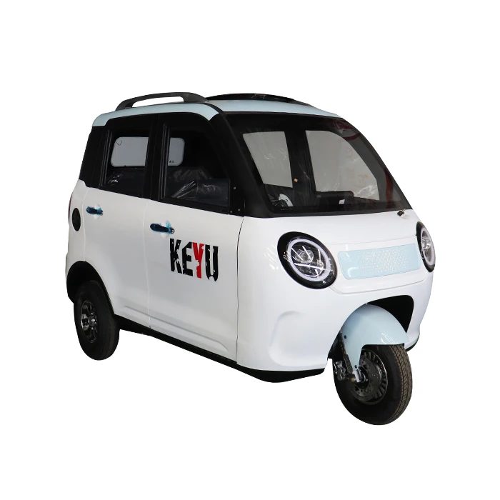 KEYU Made China 1500W Motor Electric Tricycle Scooter Closed 3-Passenger 40km/h Max Speed for Urban Passenger Transportation