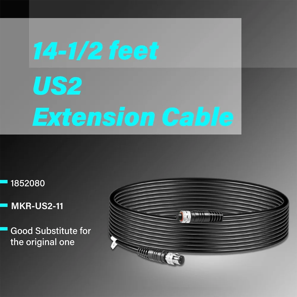 

US2 Extension Cable MKR-US2-11 Replace for Minn Kota 1852080 Fit for US2 Transducer (14-1/2 feet)