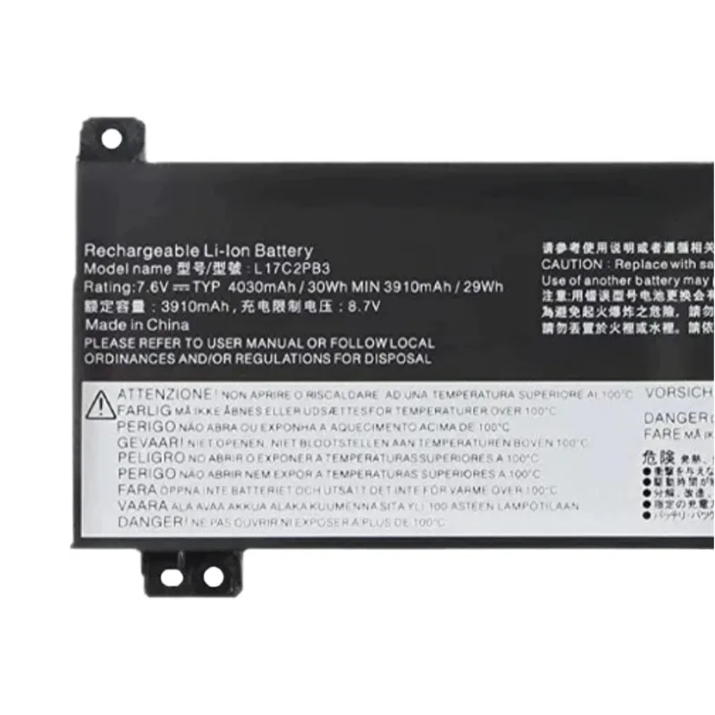 Brand New High Quality L17L2PB3 L17C2PB3 L17L2PB4 Laptop Battery 7.6V 4000mAh For Lenovo V330-15IKB-81AX V530-14IKB 81HL0023GE