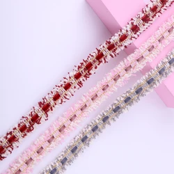 5/10 Yards Color Polyester Knitting Polyester Eco-Friendly Lace Fabrics Trim Lace Clothing Decorate DIY Apparel Sewing Supplies