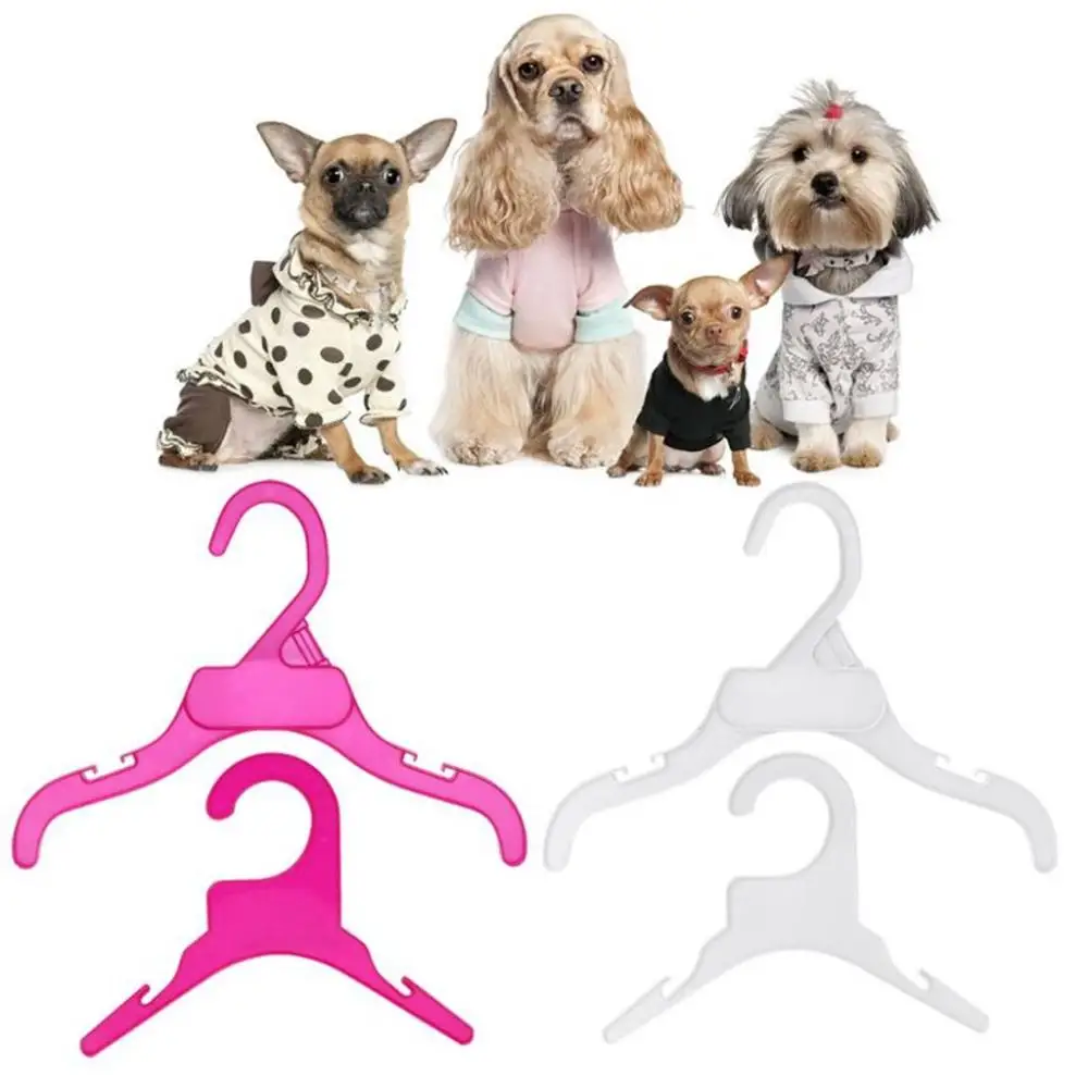 White&Red Color Storage for Multi-sizes Pet Clothes Plastic Dog Accessories Pet Product Clothing Rack Dog Clothes Hanger