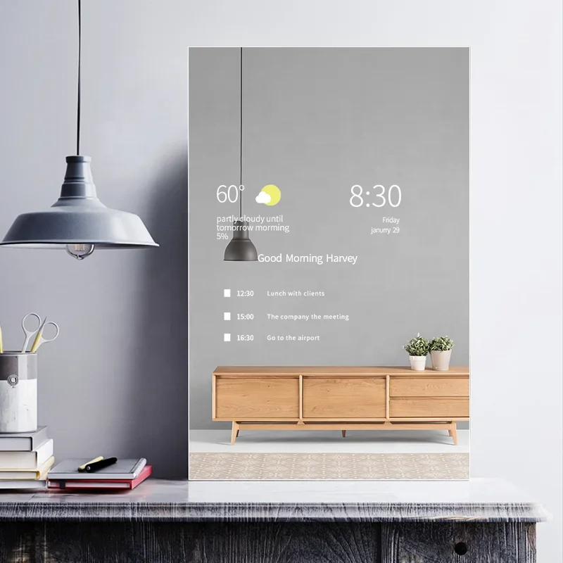 

y y Manufacturer Wholesale Bathroom Mirror Led Lighted Anti-fog Vanity Smart Led Mirror with Android System